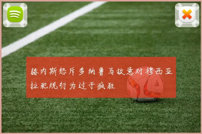 赫内斯怒斥多纳鲁马故意对穆西亚拉犯规行为过于疯狂